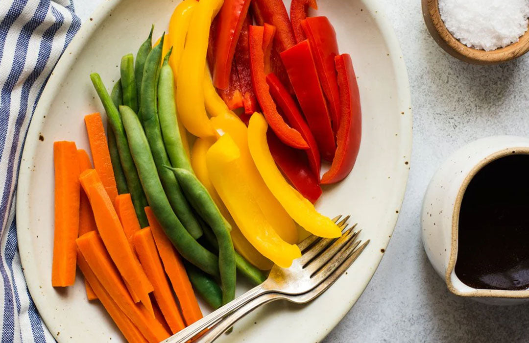 スタッシャーで蒸し野菜を