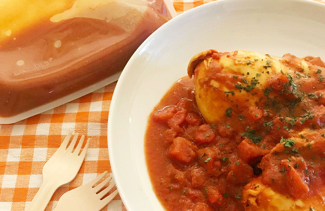 簡単放置で美味しい!チキンのトマト煮