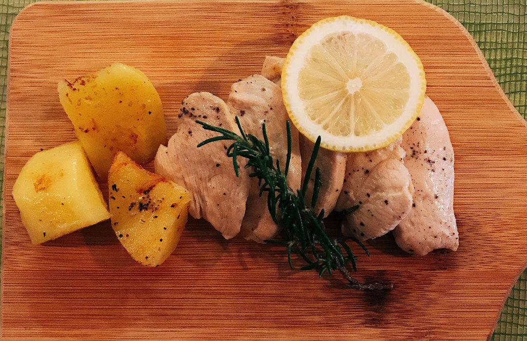 ローズマリー風味のチキンソテー