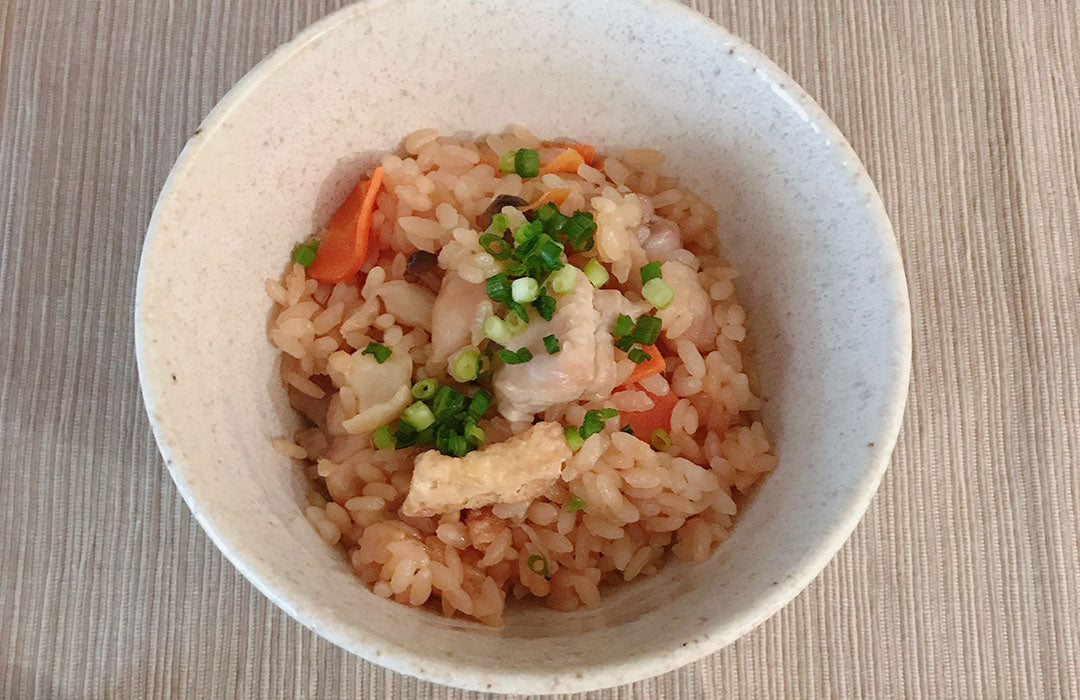 スタッシャー×レンジで炊き込みご飯