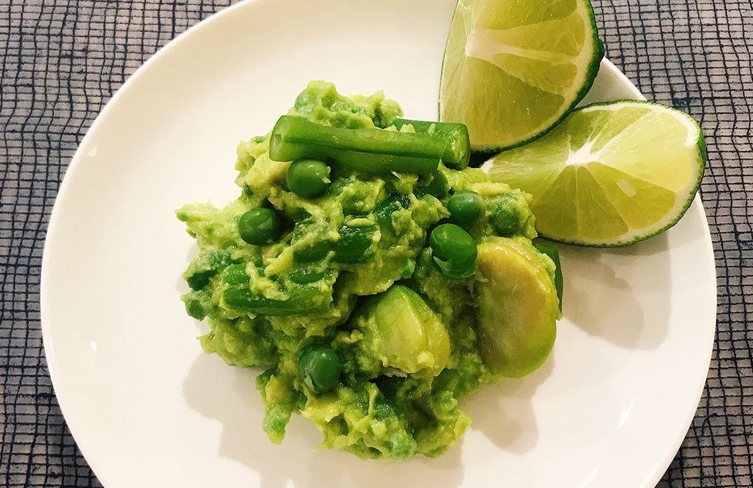 春豆とアボカドのワカモレ
