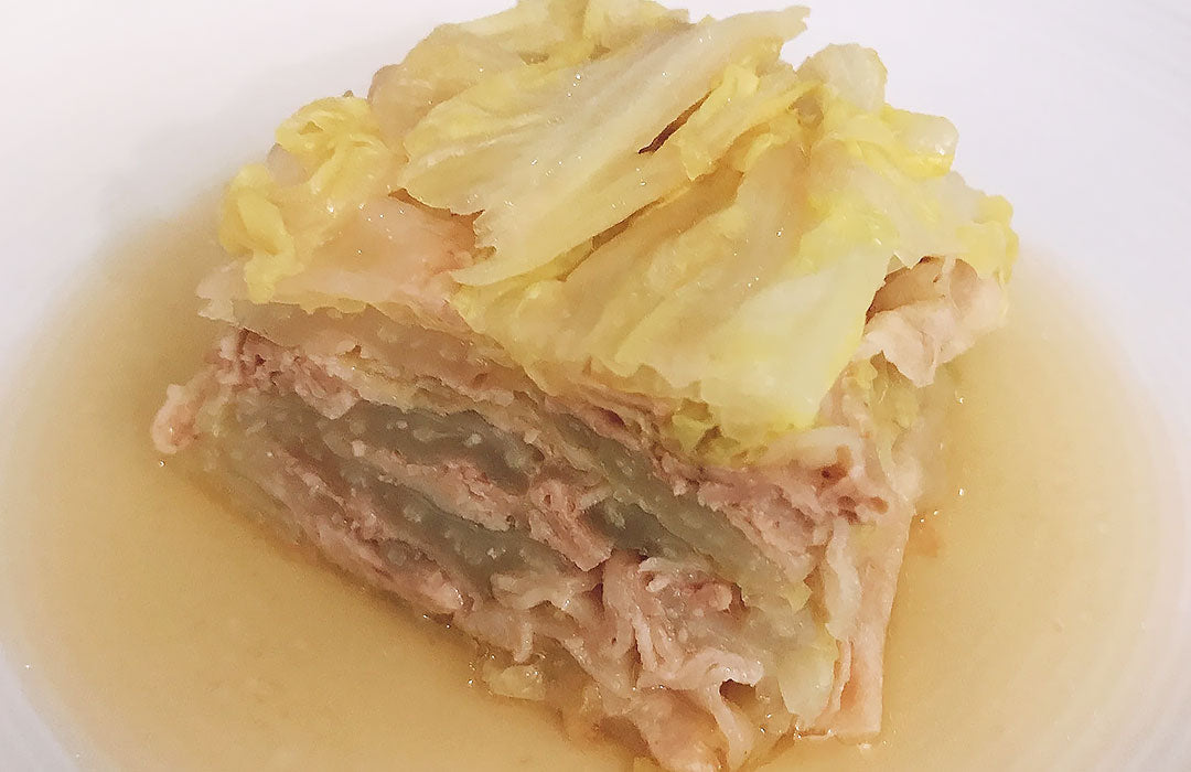 レンジでチンするだけ!豚肉と白菜のミルフィーユ