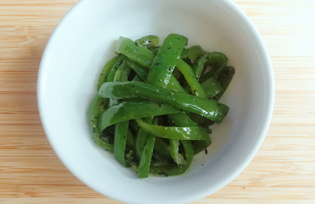 常備菜に!ピーマンの胡麻和え