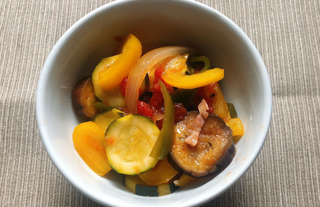 レンジで作るカポナータ