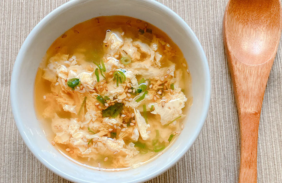 レンジで簡単!やさしい卵スープ