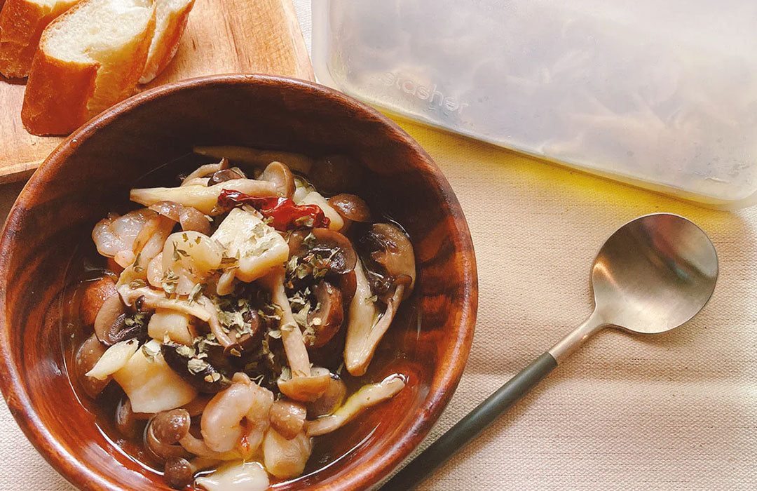 簡単レンジアヒージョ