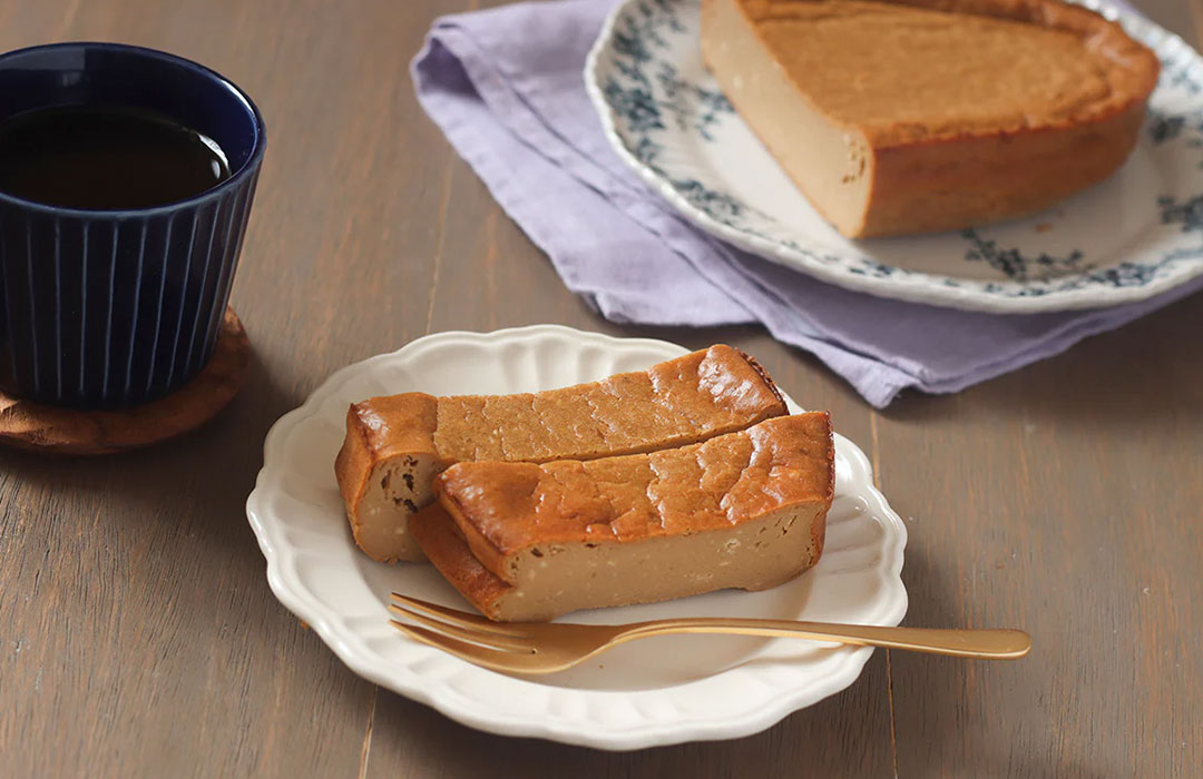 生クリームなし!スタッシャーでヘルシーコーヒーチーズケーキ