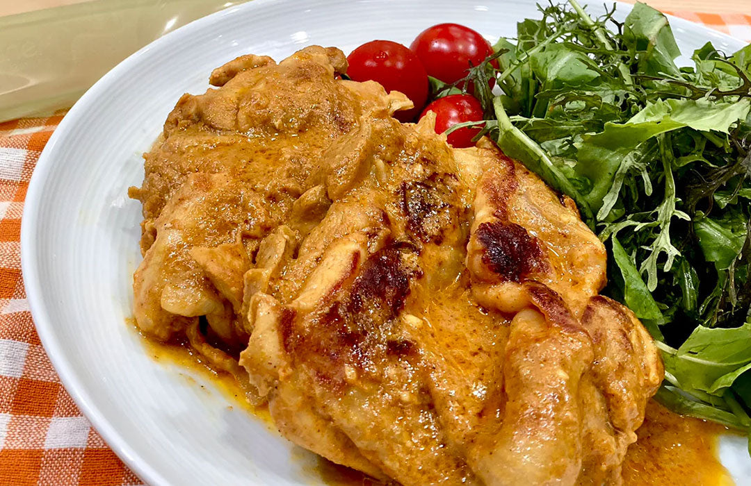 キャンプに最適!スタッシャーで漬けこむタンドリーチキン