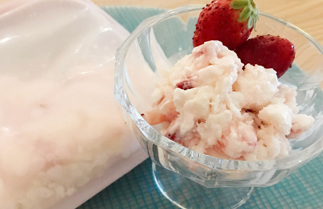 混ぜて揉み込むだけ！簡単美味しいフローズンヨーグルト