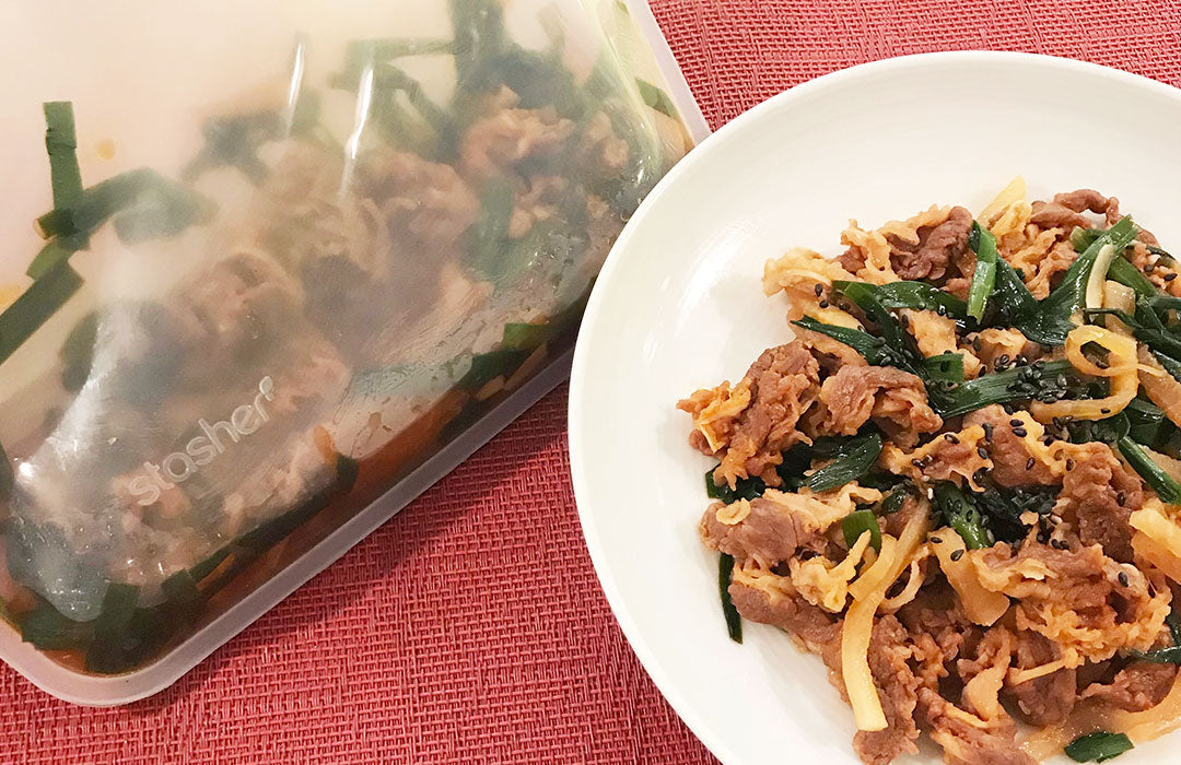 スタッシャーでつけおき＆レンチン！簡単プルコギレシピ