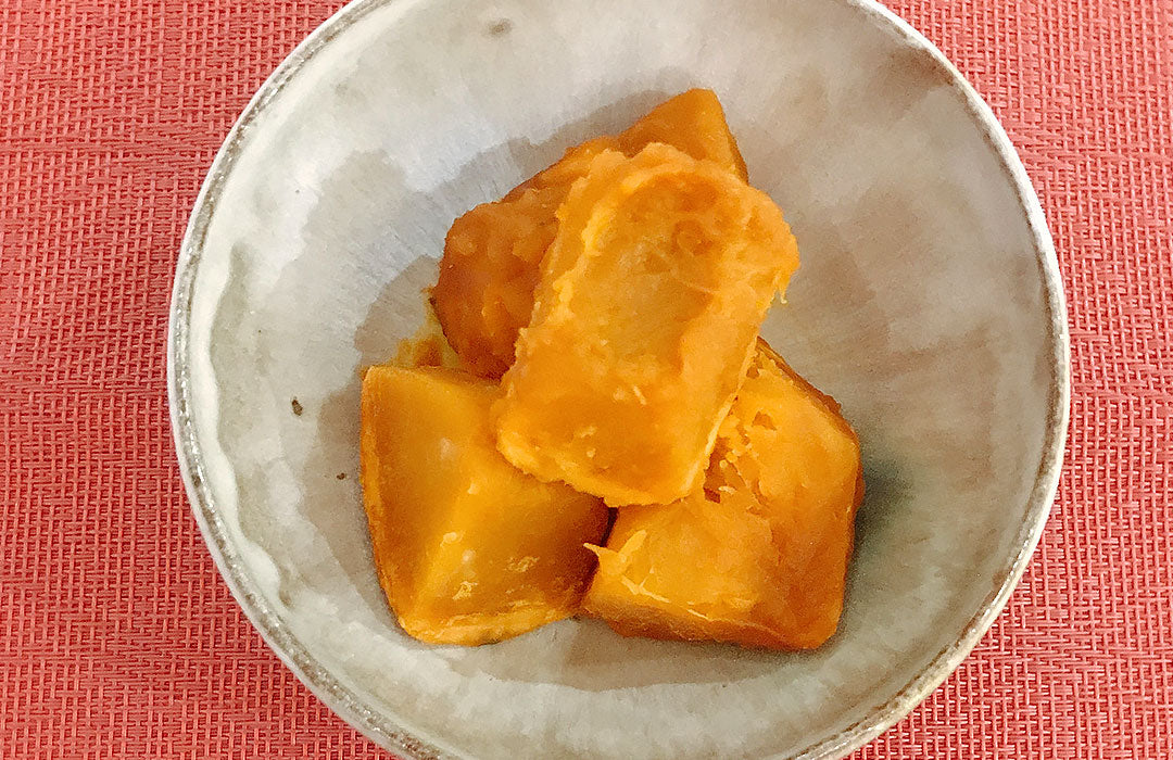 レンチンでかぼちゃの煮物