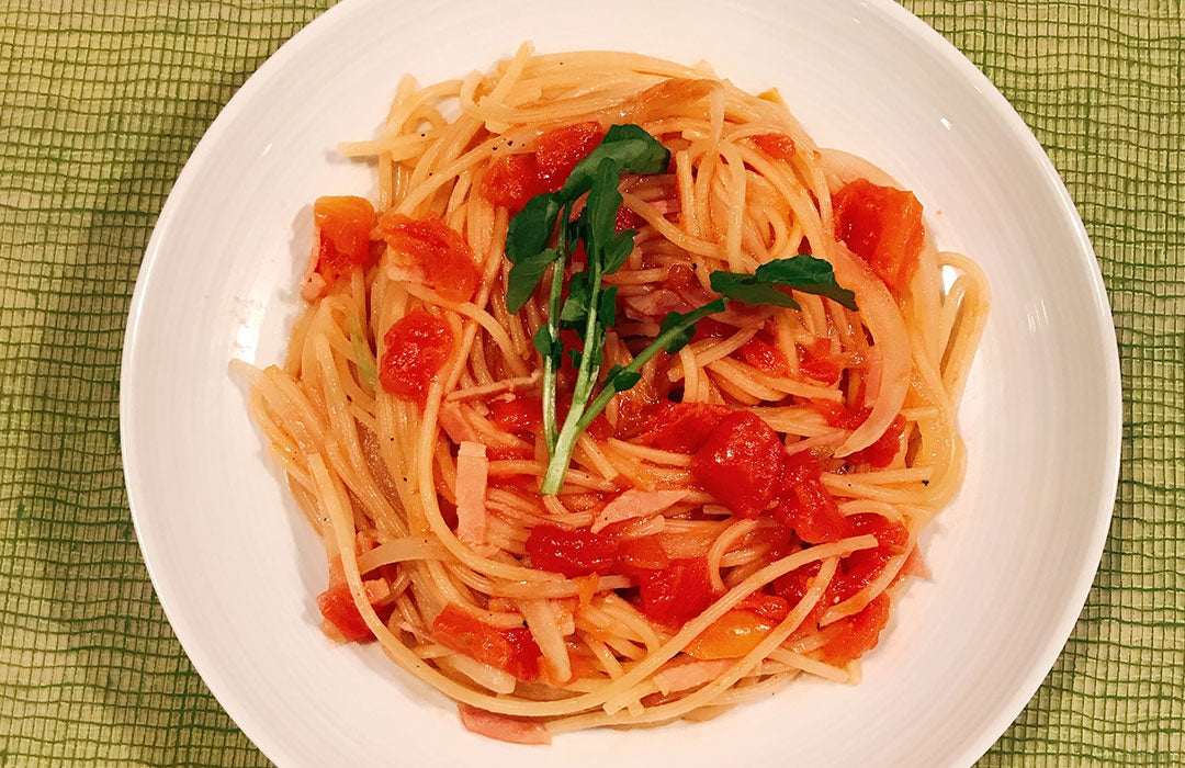 スタッシャーのみで作るトマトスパゲッティ