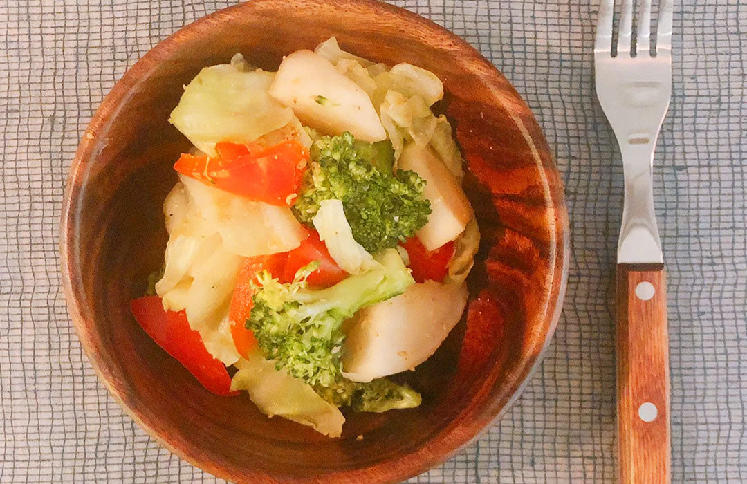 ブロッコリーの温サラダ