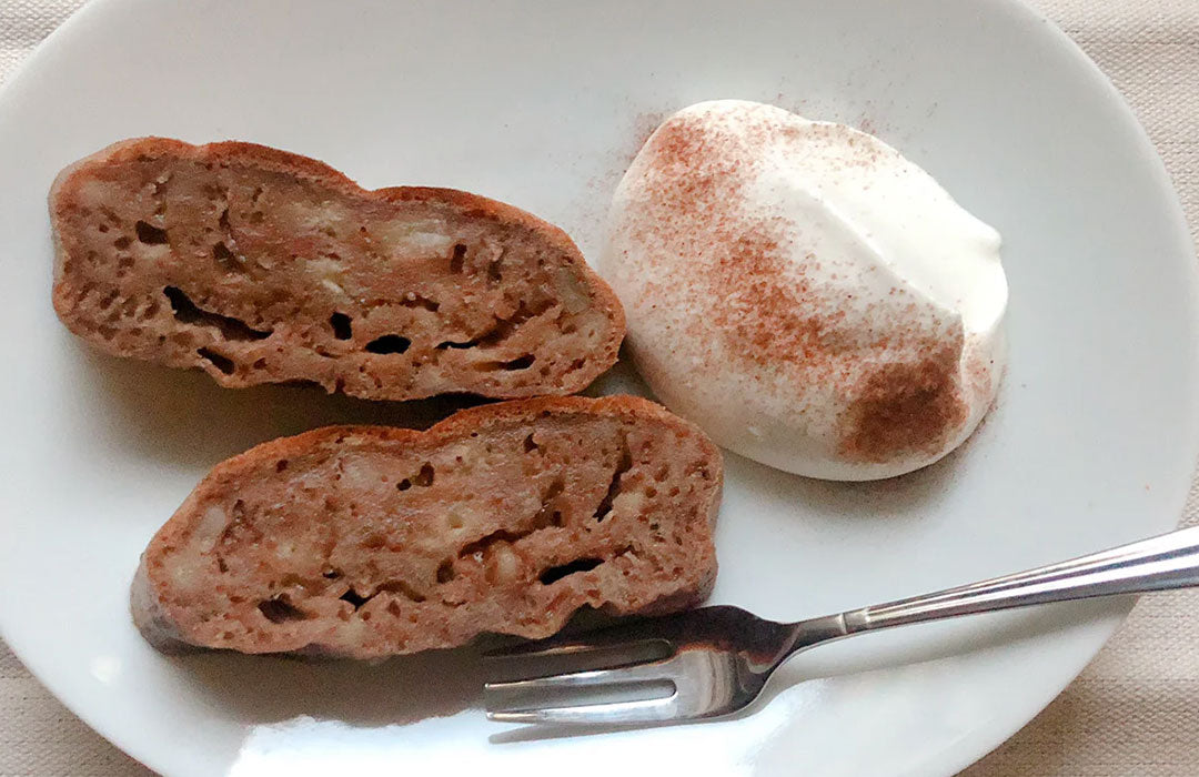 蒸しパン風チョコバナナケーキ