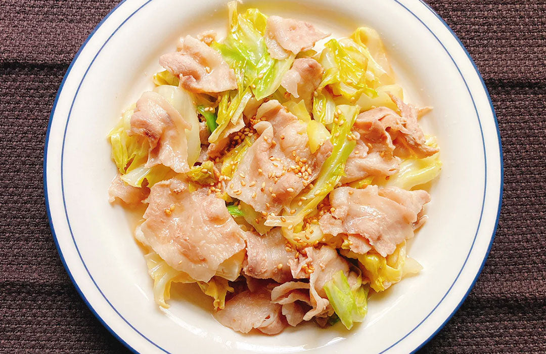 キャベツと豚肉の柔らかさっぱり蒸し煮