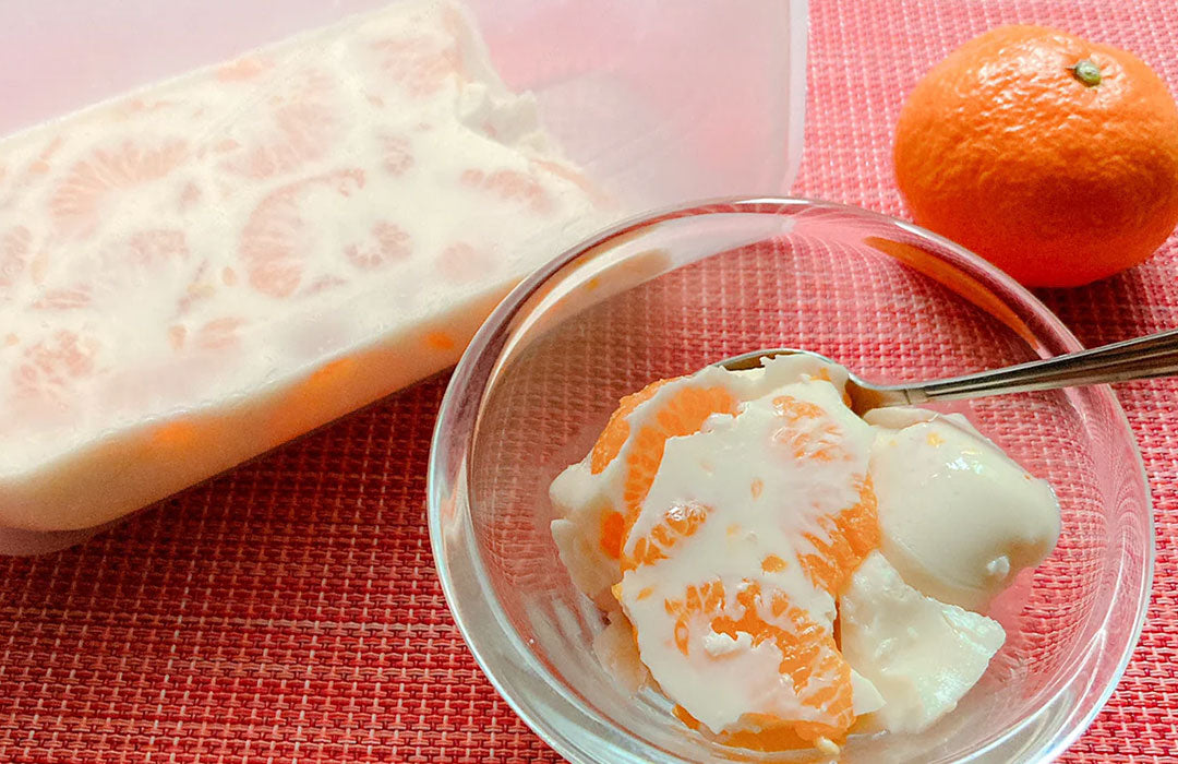 たっぷりミカンのババロア