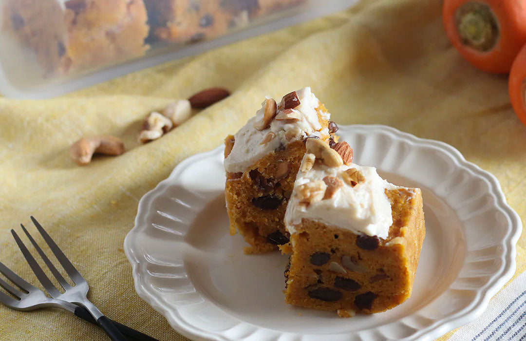 スタッシャーとレンチンで♪グルテンフリーキャロットケーキ