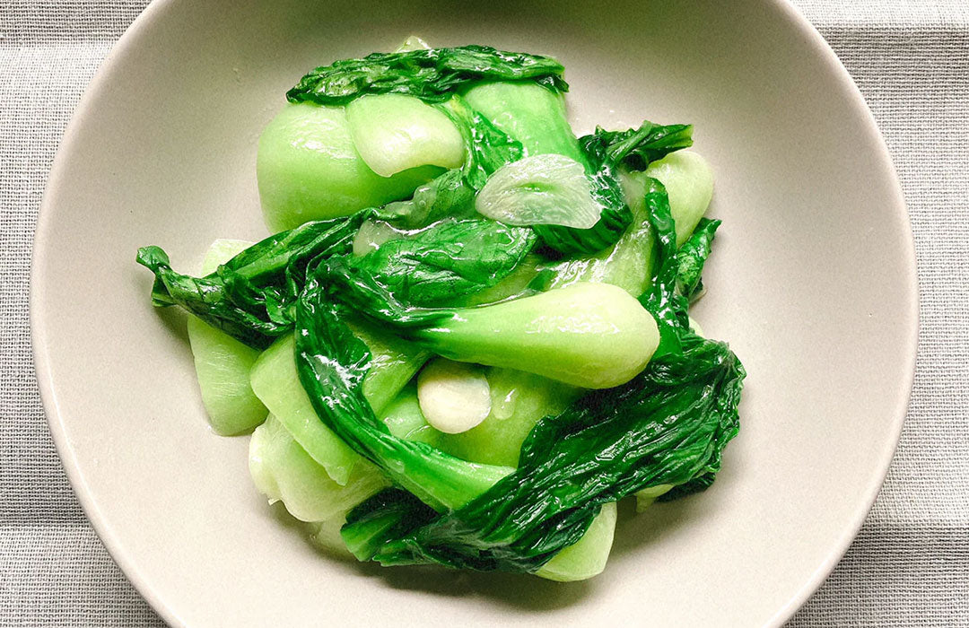 青梗菜の中華風炒め