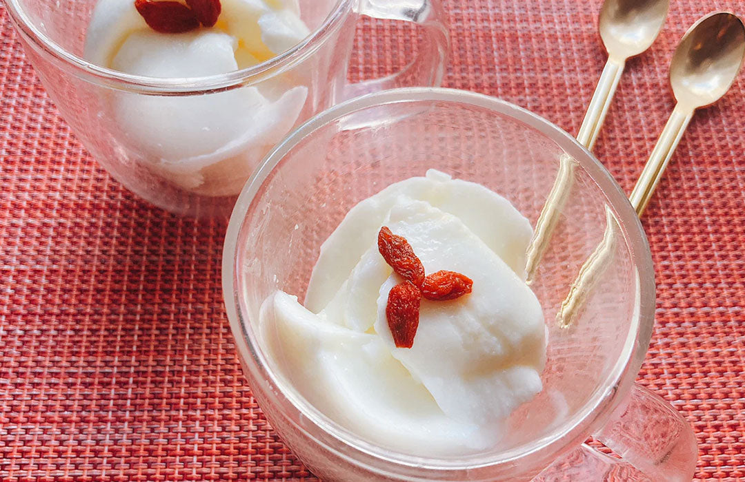 レンジで本格杏仁豆腐