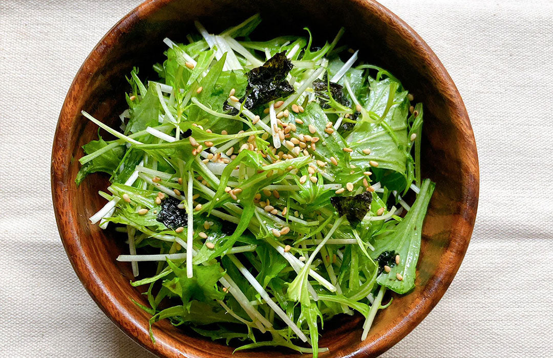 韓国風の水菜サラダ