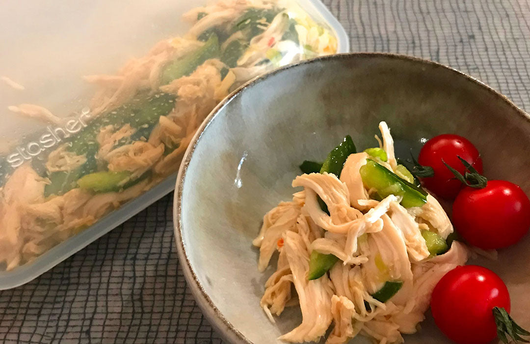 鶏ささみときゅうりの中華風サラダ