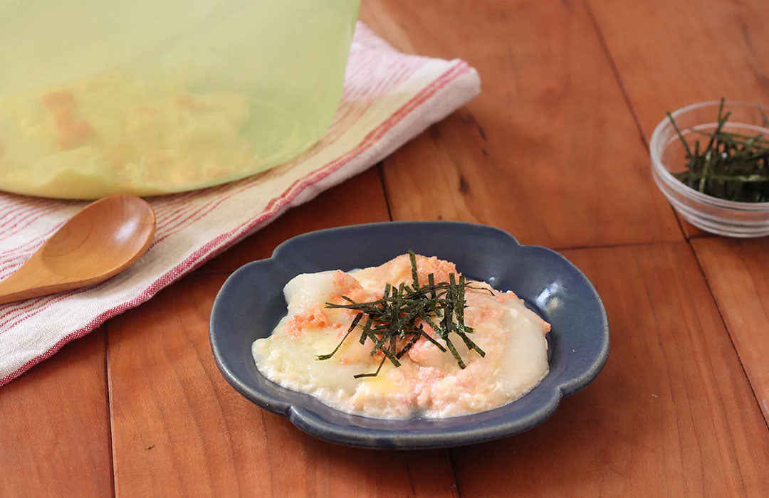 スタッシャーで作る明太餅チーズグラタン