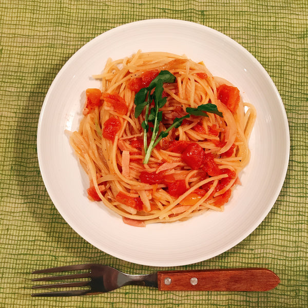 スタッシャーのみで作るトマトスパゲッティ