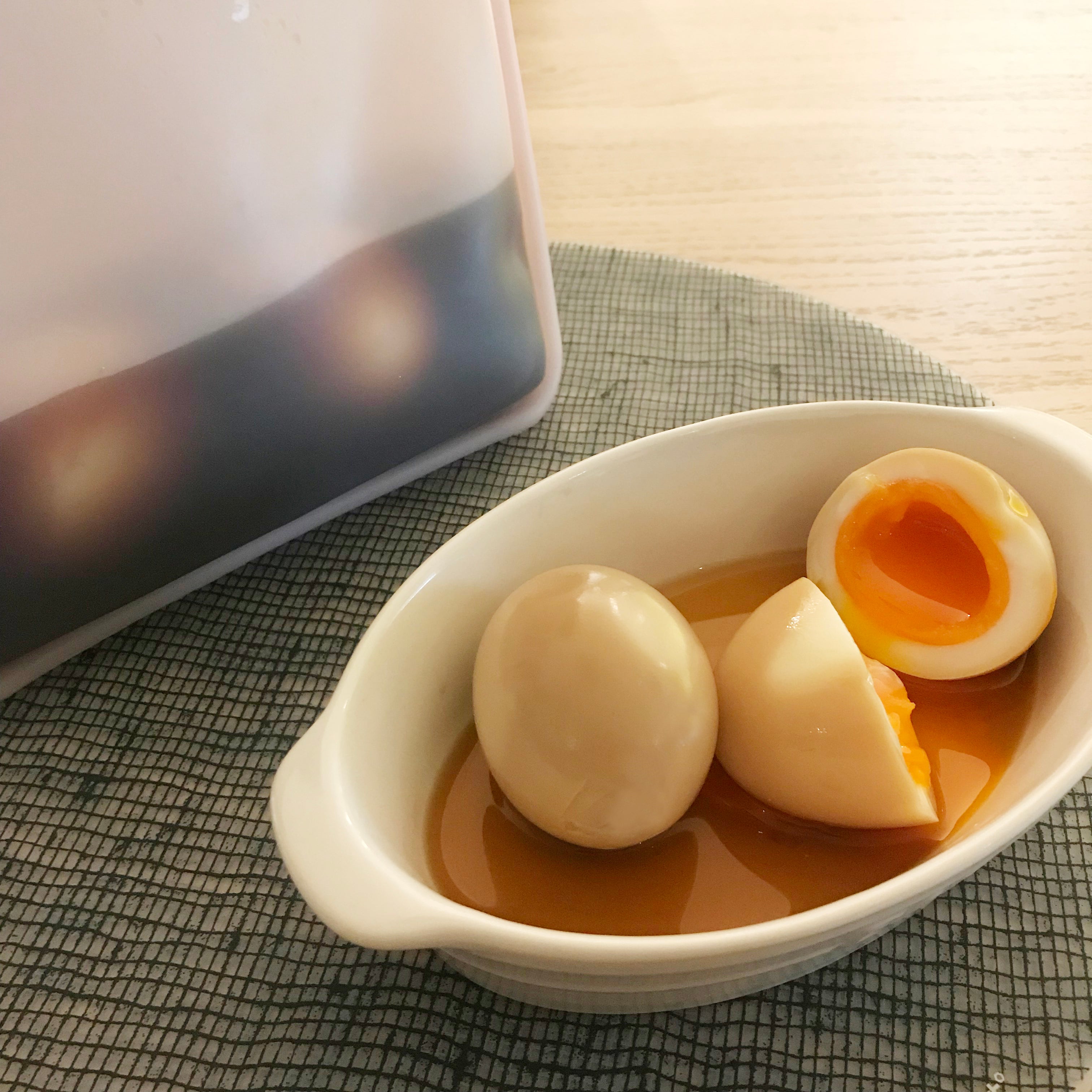 スタッシャーで浸け置き！とろ～り美味しい味玉